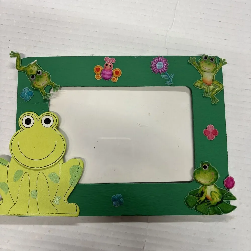 Lot of 14 Hand Painted Decorative Wooden Kids Picture Frames Princess Friends